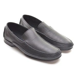 Men A. Testoni York Black Driving Mocs Loafers 10 M